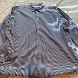 Ralph Lauren Black and White Striped Shirt